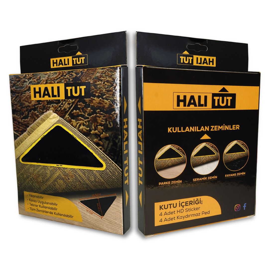 Halı Tut 4'lü set Halı Kaydırmaz Ped